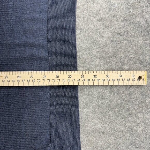 Nordstrom Mens Pullover Sweater 100% Extra Fine Merino Wool Long Sleeve Blue XXL - Picture 8 of 10